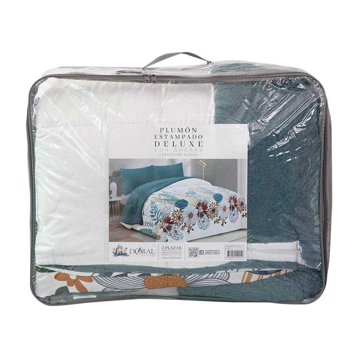 Plum&oacute;n Doral 1,5 Plazas Senses Turquesa