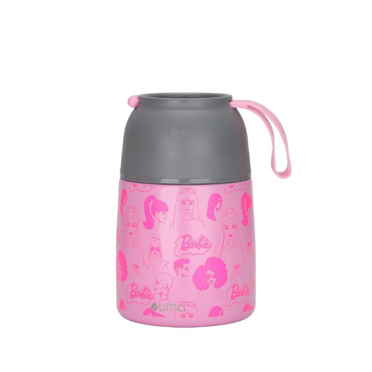 Termo Comida UMA Barbie & Friends + Cuchara 450ml Acero Inox Rosa