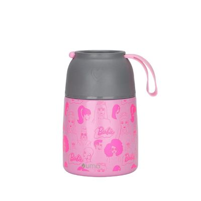Termo Comida UMA Barbie & Friends + Cuchara 450ml Acero Inox Rosa