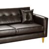 Sof&aacute; Bodevir New Retro PU 01 3 Cuerpos Chocolate&nbsp;