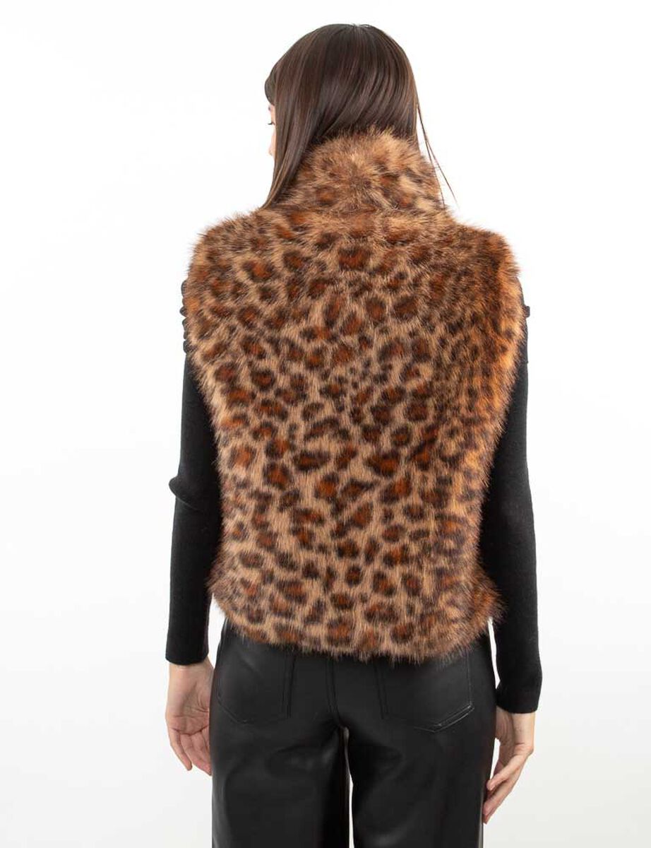 Chaqueta Peluda Sin Mangas Mujer Zibel