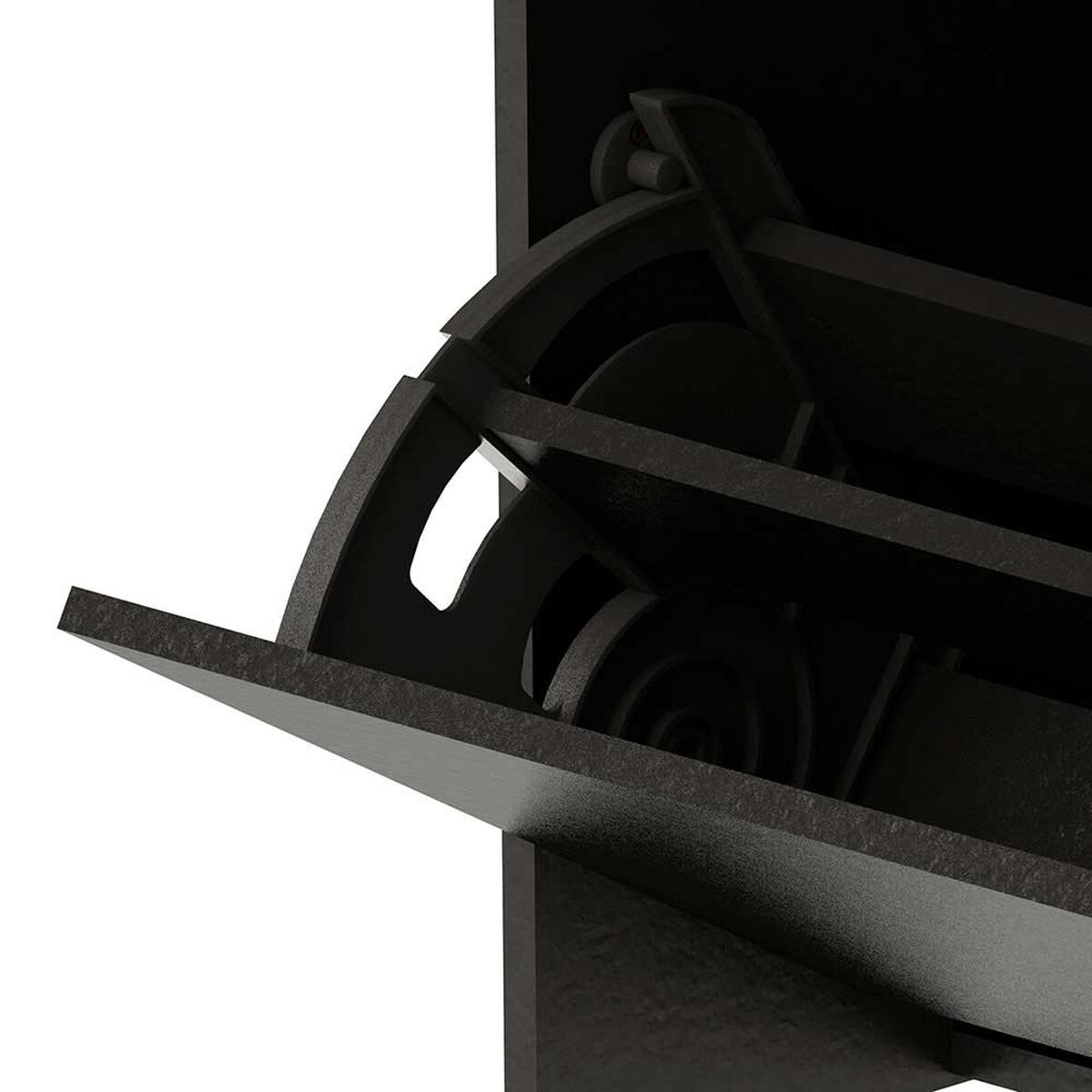 Zapatera Vekkahome Americana 4 Puertas Negra