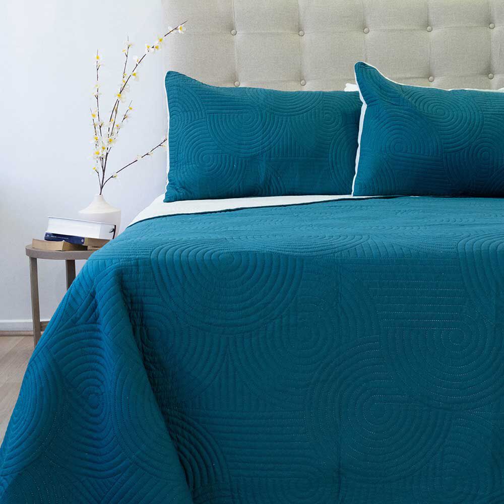 Quilt Doral King Petroleo Verde Origins
