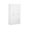 Combo Closet 3 Puertas + Escritorio CIC Blanco