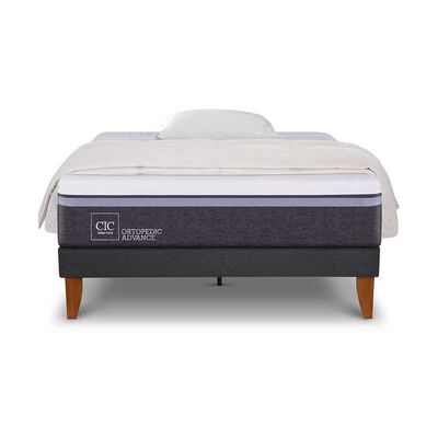 Cama Europea CIC 1,5 Plazas Ortopedic Advance + Almohada + Plum&oacute;n