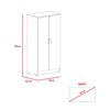 Combo Archivador 4 Cajones + Biblioteca 2 Puertas TuHome Home Office Negro Soft-Coñac