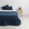 Plumón Coral Sherpa Mashini Súper King Liso Azul