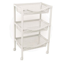 Canasta Movil Rimax Rectangular Blanco