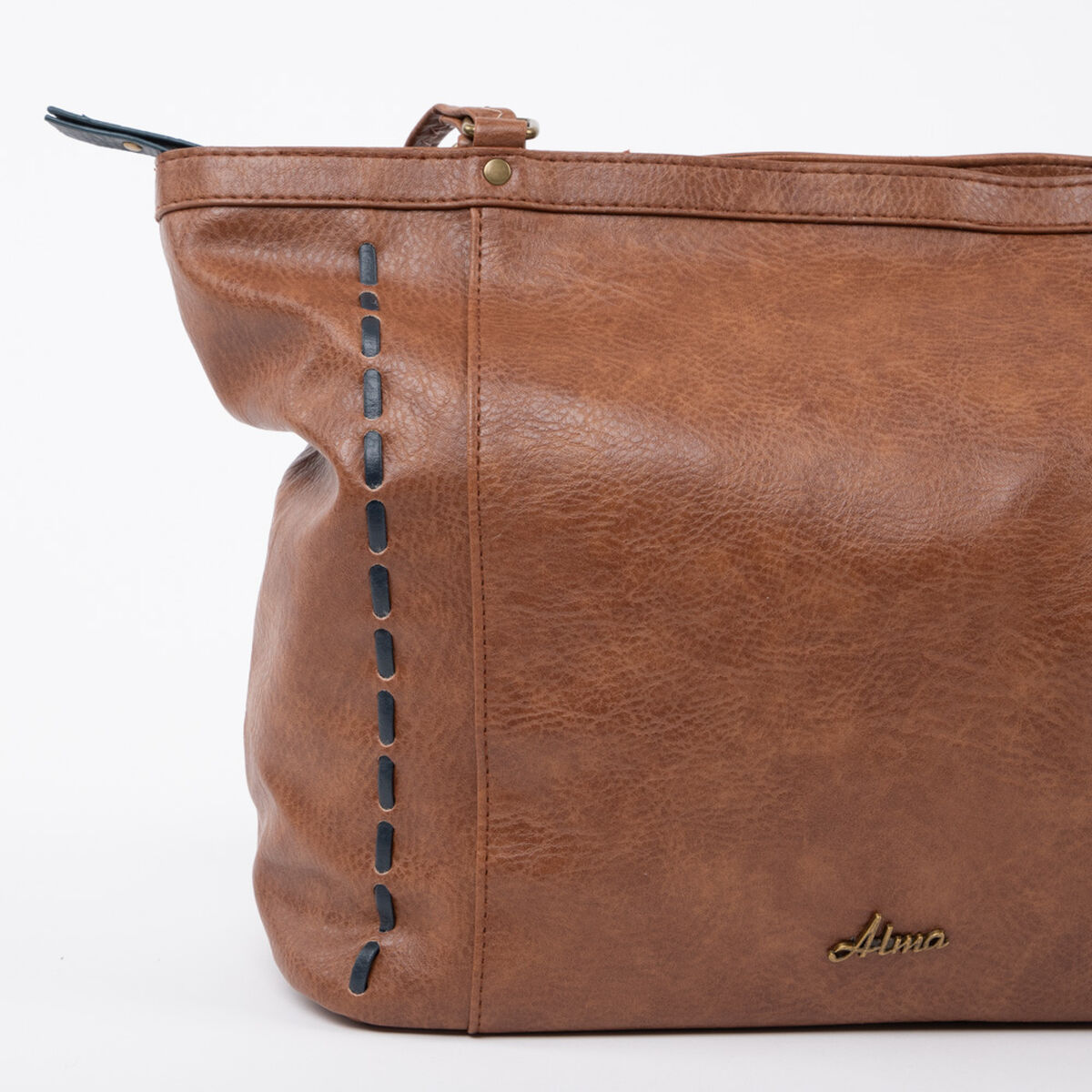Bolso Tote Ecocuero Camel Alma