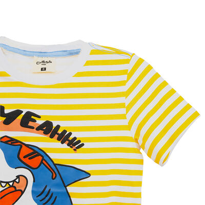 Imagen 2 del producto Polera Manga Corta Niño Chess Amarillo, Calipso, Naranjo