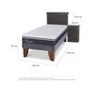 Cama Europea CIC 1,5 Plazas Ortopedic Advance + Respaldo + Velador Dublin