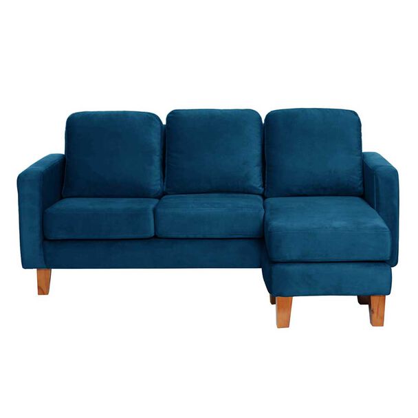 Sofá Seccional Intercambiable Latam Home Venecia 3 Cuerpos Azul Petróleo