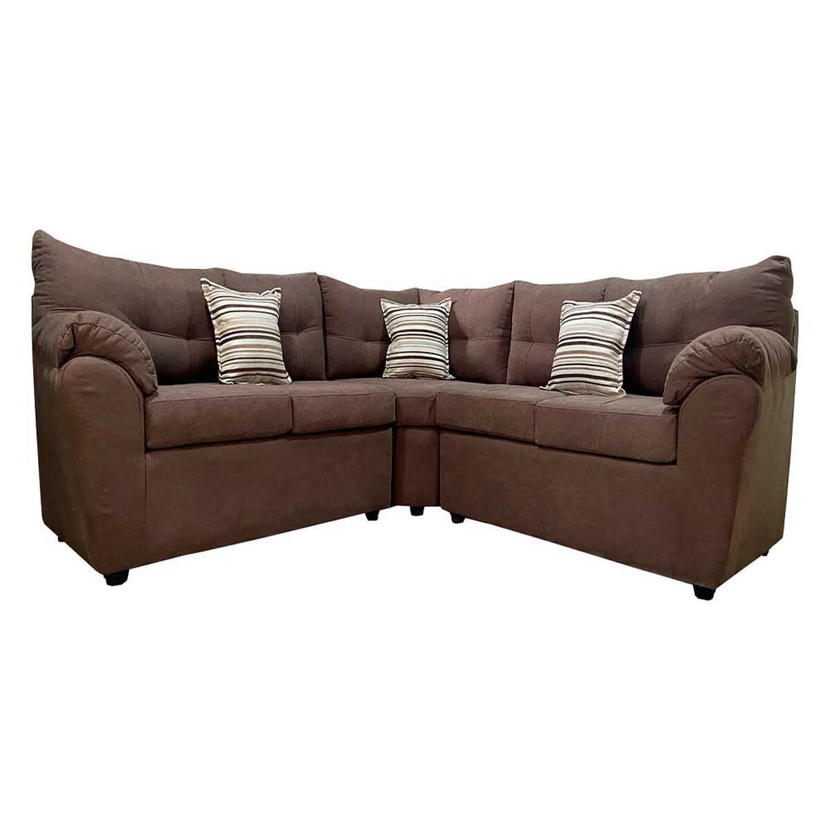 Sofá Seccional Muebles MPR New Alerce 5 Café