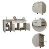 Mueble de Cocina Lavaplatos TuHome Gante 3 Puertas 2 Cajones Rovere Niebla