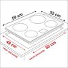 Encimera Eléctrica Sindelen CEI-4602 4 Quemadores