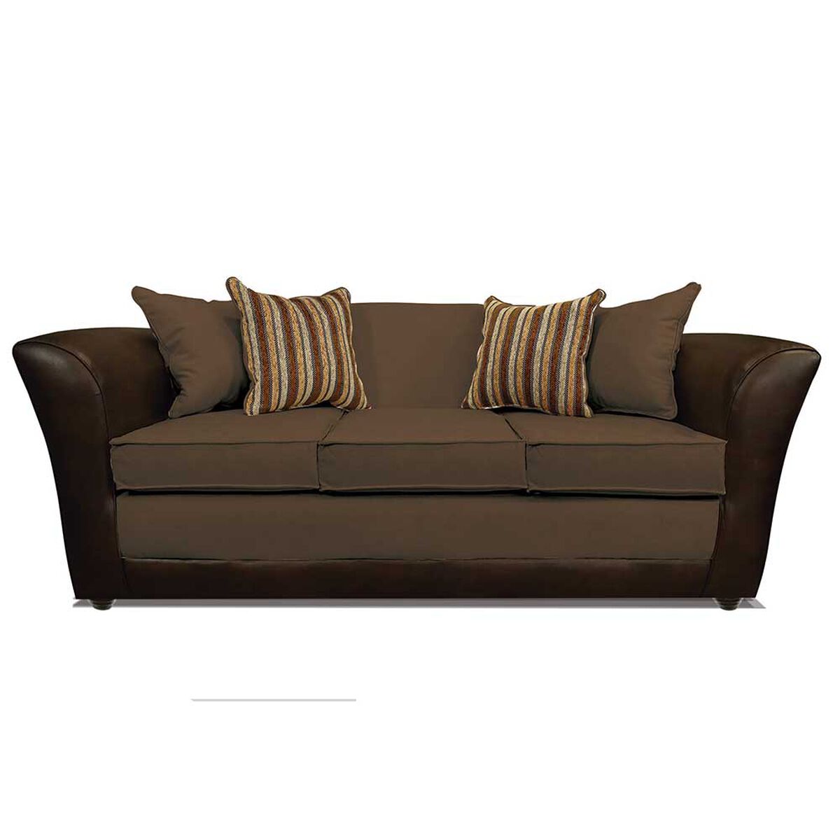 Juego de Living Elegant Detail Minesota Sofá 3 Cuerpos + Sofá 2 Cuerpos Café