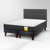 Cama Europea Drimkip 2 Plazas Funcional Base Dividida + Respaldo Royal