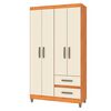 Cl&oacute;set Vekkahome Lisboa 4 Puertas 2 Cajones Blanco