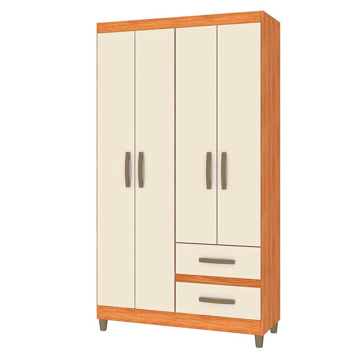 Cl&oacute;set Vekkahome Lisboa 4 Puertas 2 Cajones Blanco