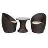 Set de Terraza Rattan PVC Spazzio Bahia Natural 2 Sillones