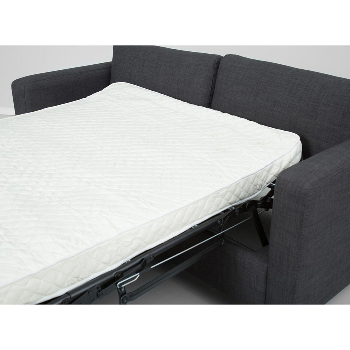 Sofá Cama Tela Rosen Enzo 3 Cuerpos Grafito
