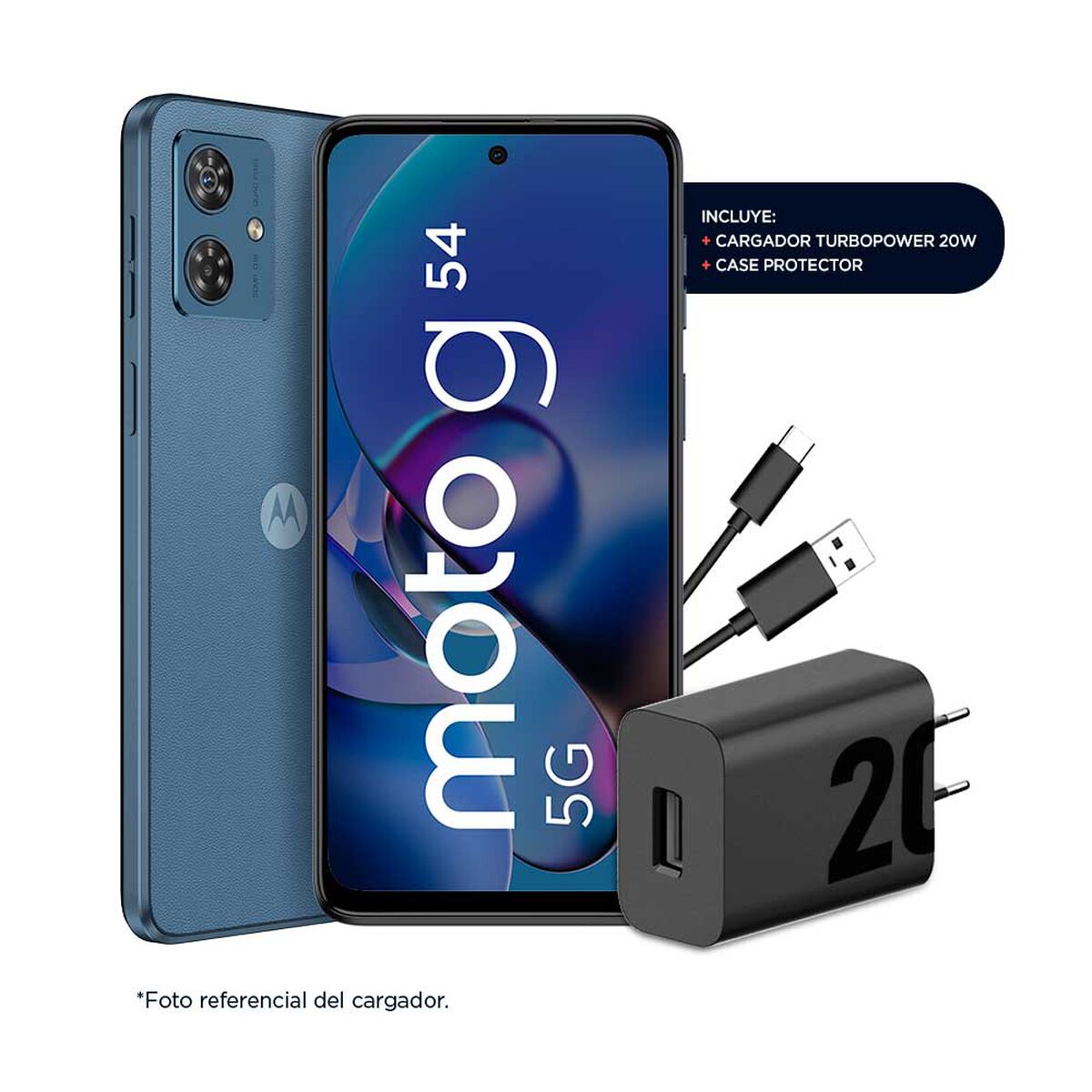 Celular Motorola Moto G54 5G 256GB 6,49" Azul Indigo Liberado