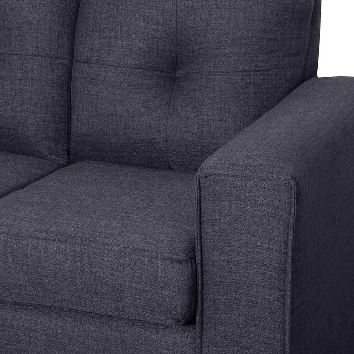 Sof&aacute; Black Factory Ranger 3 Cuerpos Marengo