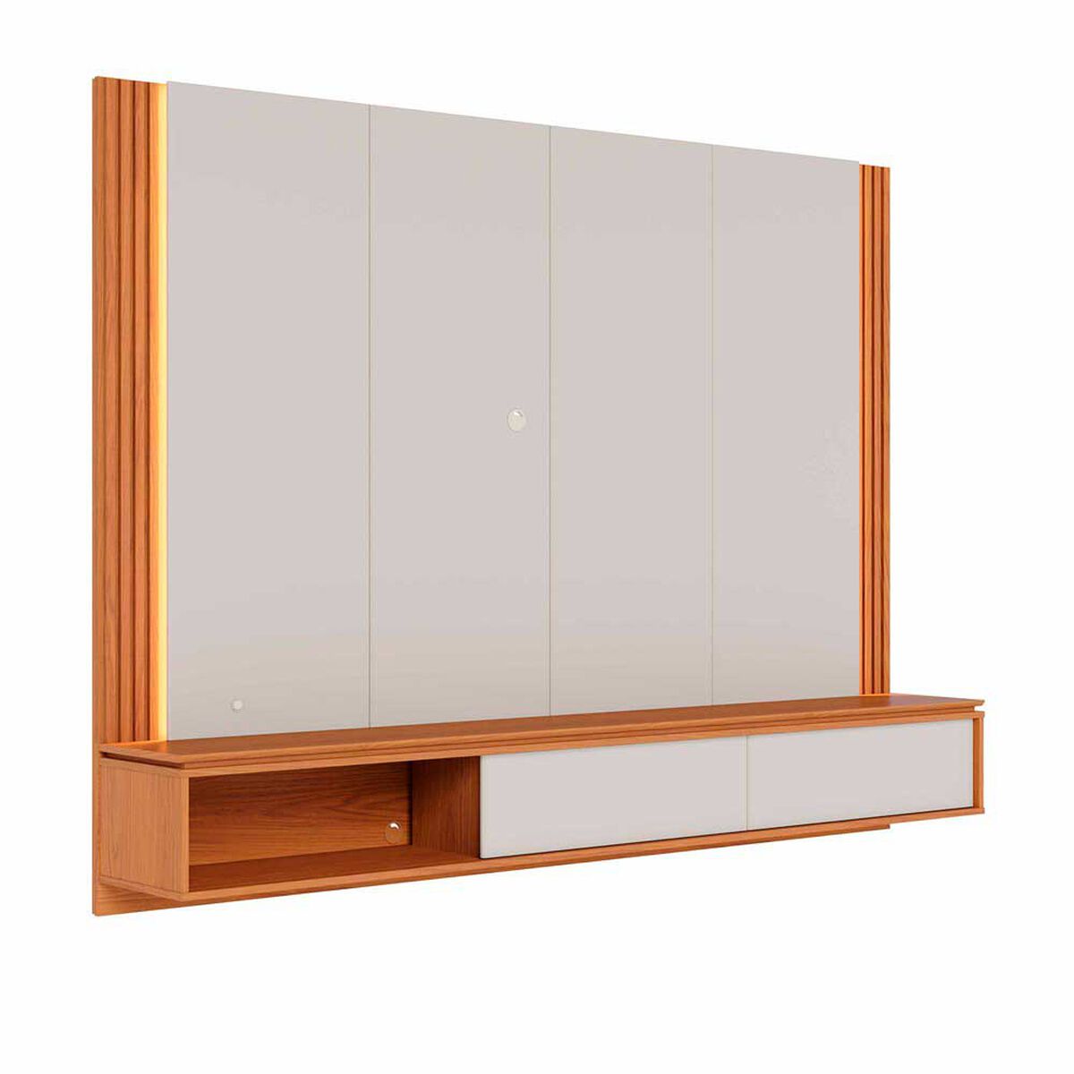 Panel TV Altavision Loa Blanco y Café