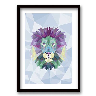 Imagen 1 del producto Cuadro Decorativo Retela Lion Triangle II 50 x 35 cm