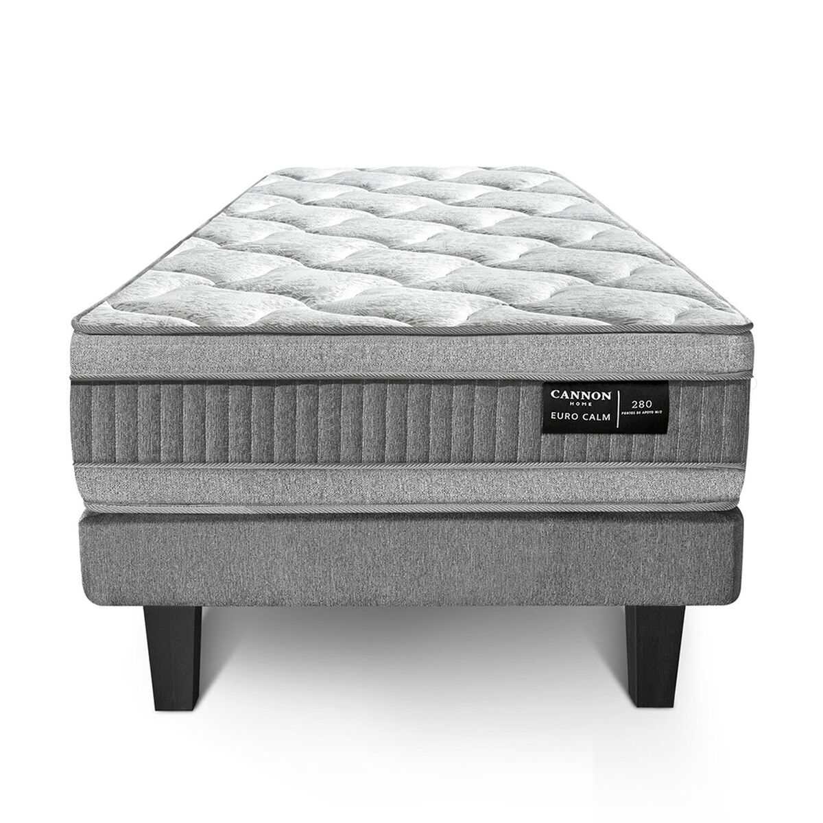 Cama Europea Cannon 1,5 Plazas Euro Calm Dual