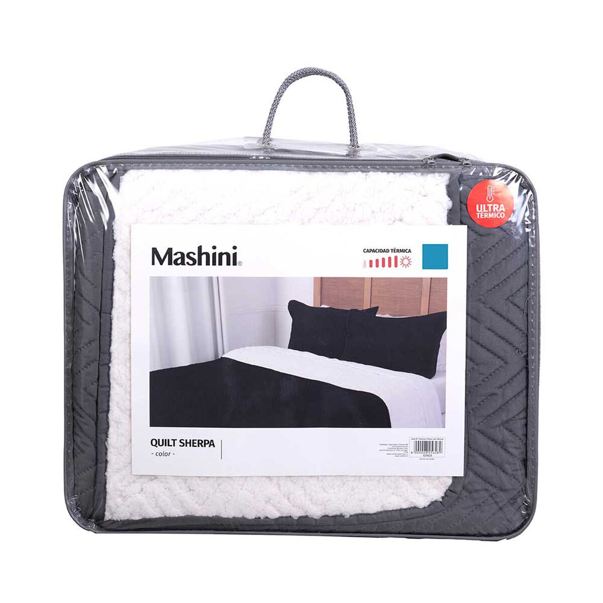 Quilt Mashini 2 Plazas Liso Marengo