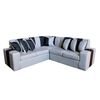 Sof&aacute; Secccional Muebles MYM Victor 4 Cuerpos Gris Negro