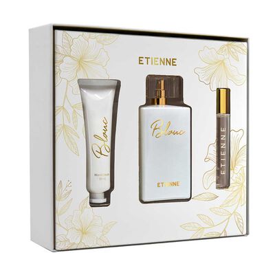Set Perfume Etienne Mujer Blanc 100ml + Perfume 10ml + Hand Cream 50ml