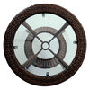 Set de Terraza Rattan PVC Spazzio Borneo 2 Sillas Café