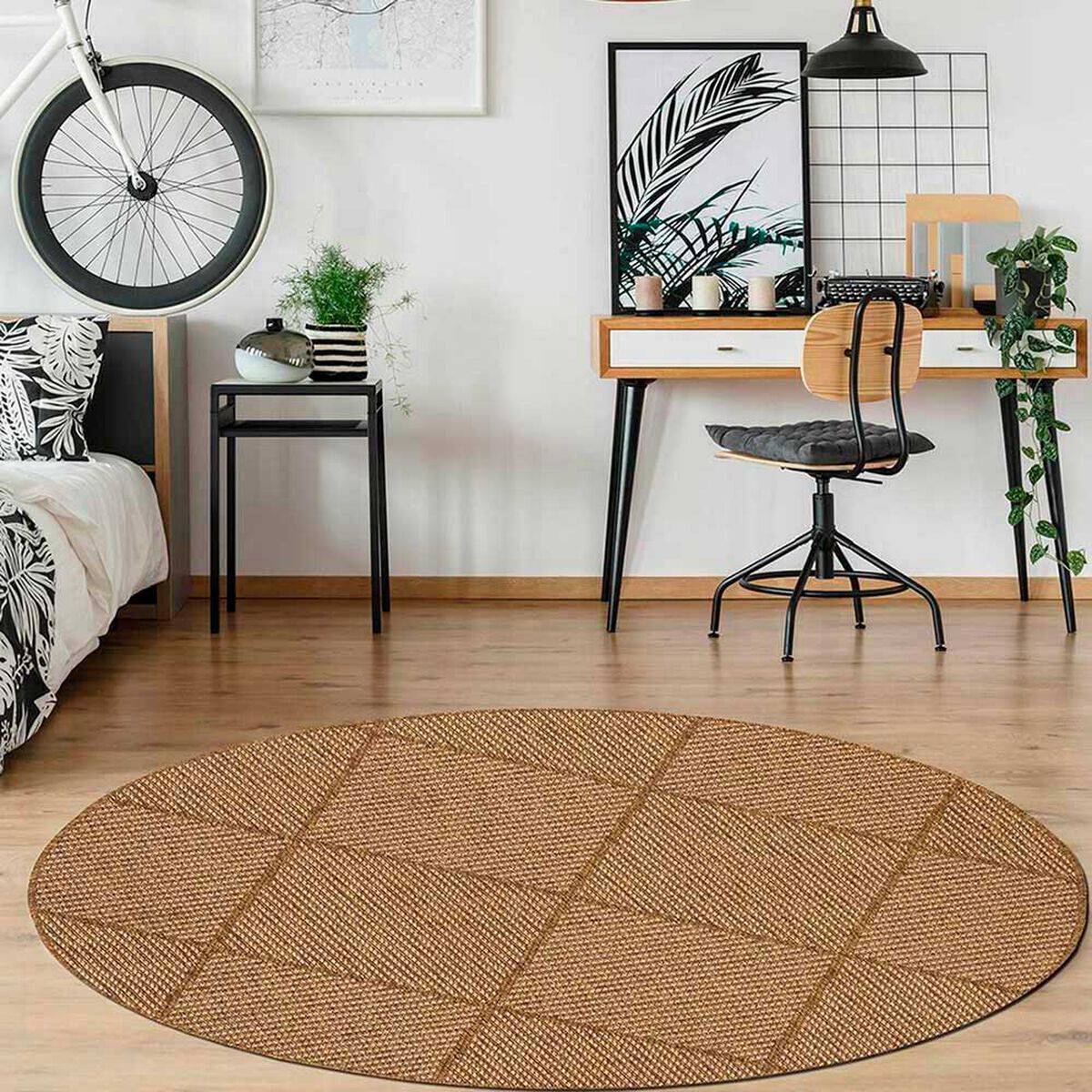 Alfombra Idetex Venus 200 x 200 cm Caramelo