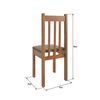 Juego de Comedor Mobilo Zamarchi Canela 4 Sillas