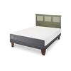 Cama Europea CIC 2 Plazas Smart + Respaldo Torino Olivo