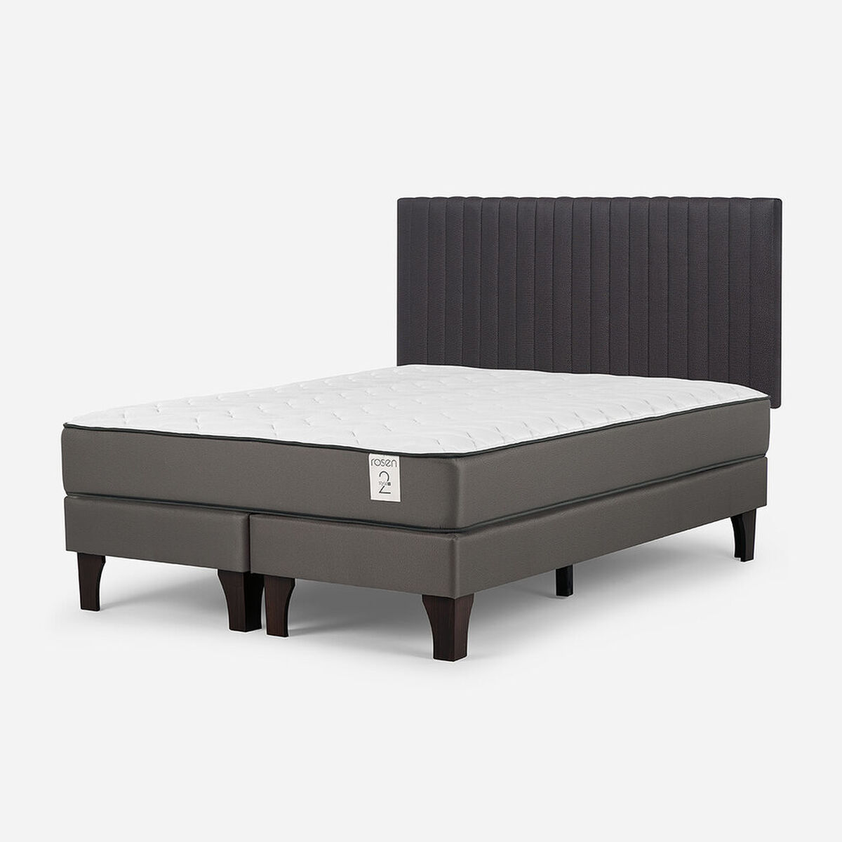 Cama Europea Rosen 2 Plazas New Style 2 Plus + Respaldo Lucio