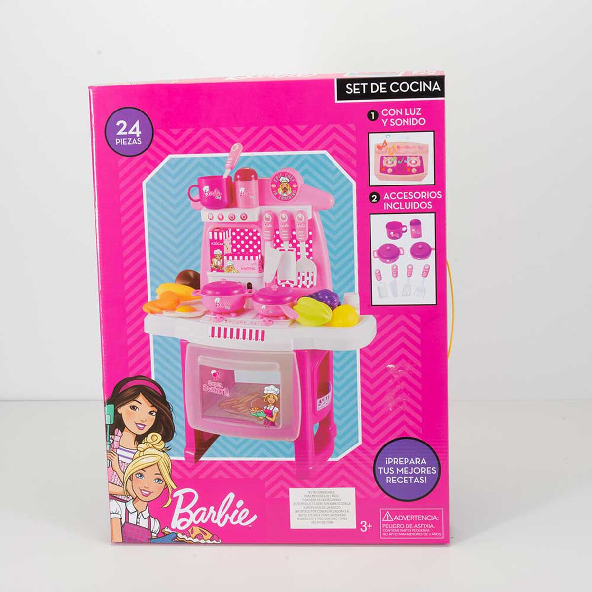 Set de Cocina con Luz y Sonido Barbie