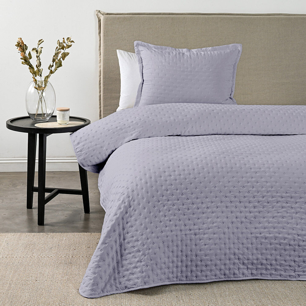 Quilt American Family Drops Heatpress 1,5 Plazas Púrpura