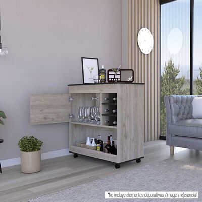 Imagen 2 del producto Bar TuHome Bi Color Ceniza Wengue 1 Puerta