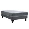 Combo Cama Europea Celta 1,5 Plaza Cádiz + Respaldo 1,5 Plazas + Velador Casanova Nogal + Calientacama Análogo Kioto CC1 1 Plaza