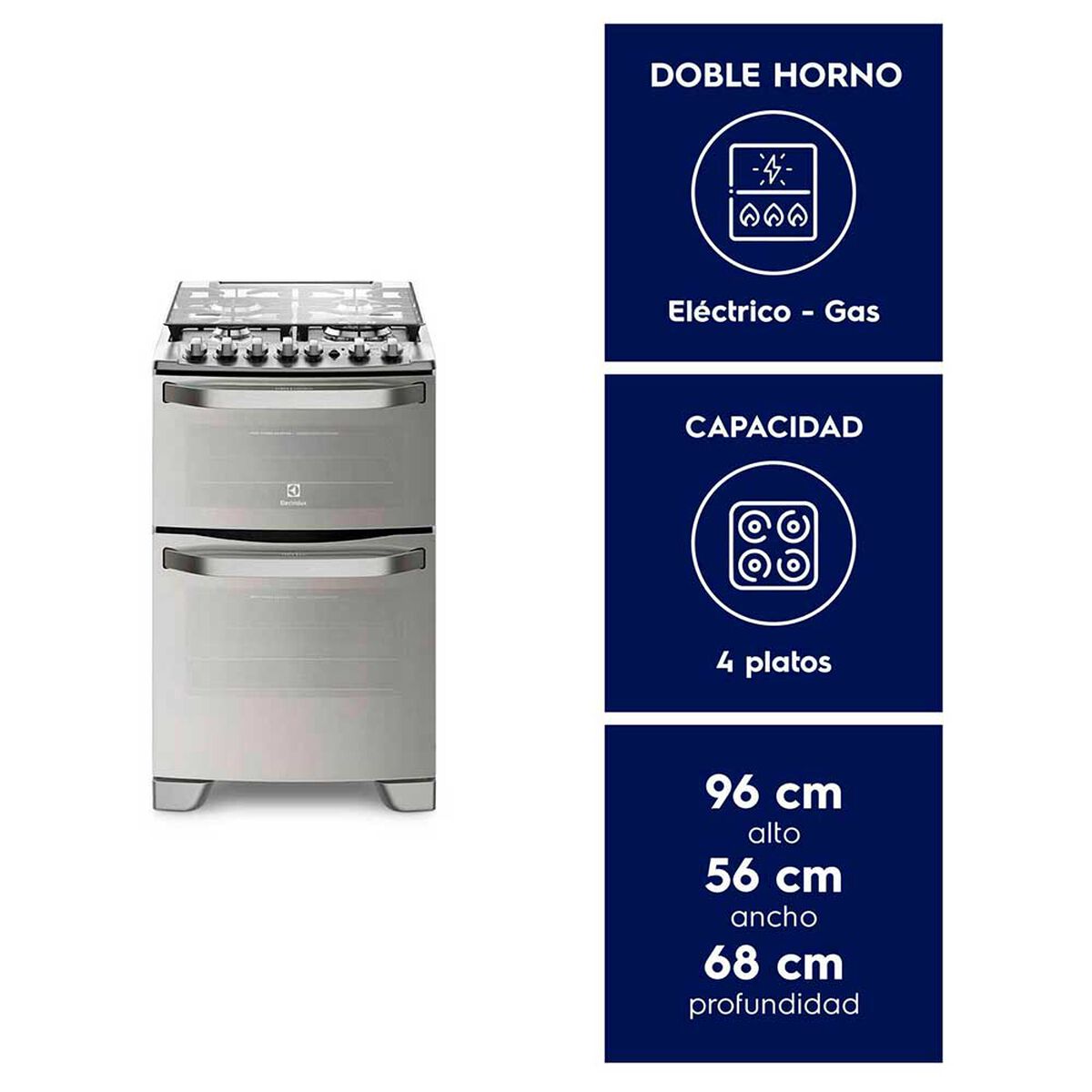 Cocina a Gas Electrolux 56DXA 4 platos