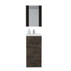Combo Espejo + Mueble Lavamanos TuHome My Bath Miel Coñac