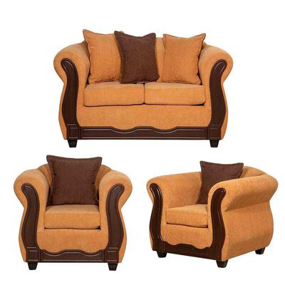 Imagen 1 del producto Juego de Living Black Factory Barcelona 4 Cuerpos Oro