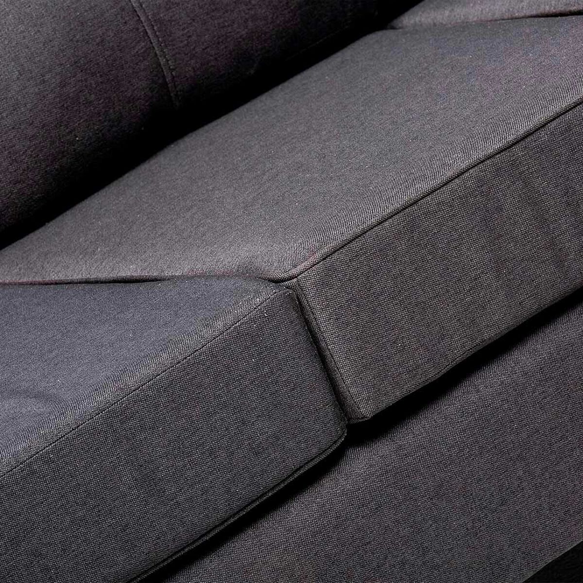 Sof&aacute; Seccional Kea Infinity Tela 3 Cuerpos Gris