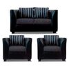 Juego de Living Elegant Detail Valentino Sof&aacute; 2 Cuerpos + Dos Sillones 1 Cuerpo Gris Oscuro