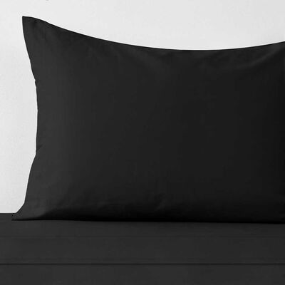 Imagen 2 del producto Juego de Sábanas American Family 1 Plaza 144 Hilos Liso Negro