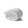 Frazada American Family Sherpa 2 Plazas Cuadros Gris