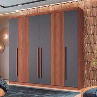 Clóset Onessta Buriti 6 Puertas 4 Cajones Jatoba Grafito